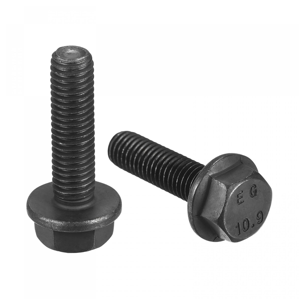 Metric M8x30mm Hex Flange Bolts, 5pcs 10.9 Grade Carbon Steel Hexagon Head Screws