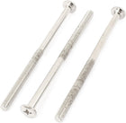 M6x110mm Male Thread Phillips Flat Head Bolt Screw Suitable for Double Bed Furniture TV Rack Wall Hanging 3pcs