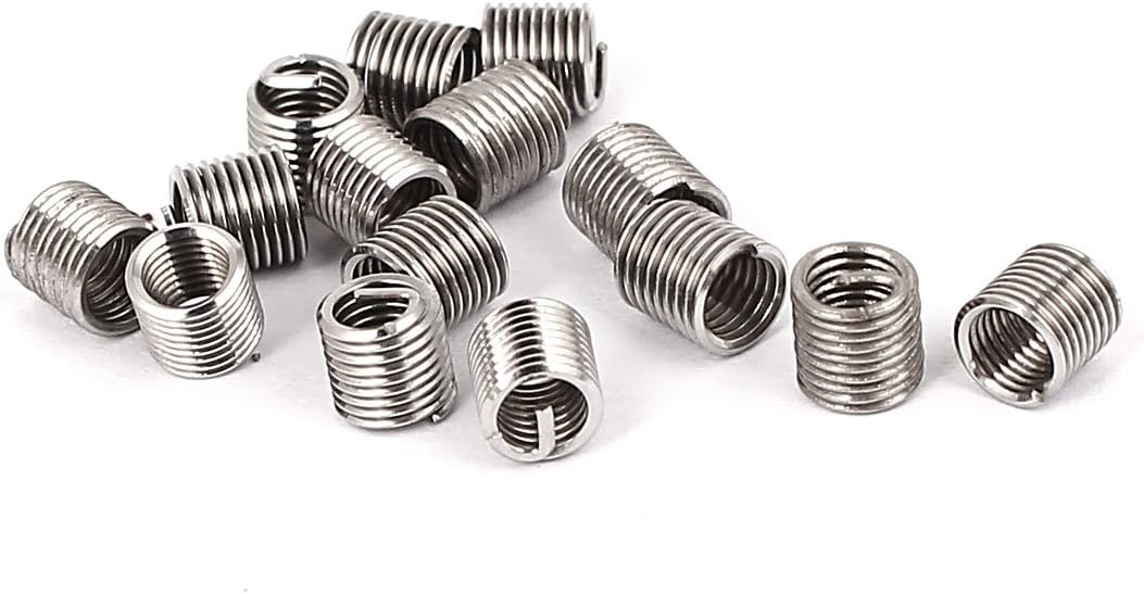 V-Coil Helical Wire Thread Repair Inserts M3 x 0.5mm x 2D 15pcs