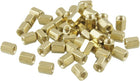 50 Pcs M3X6mm Common Brass Female Thread Standoff Hexagonal Spacer