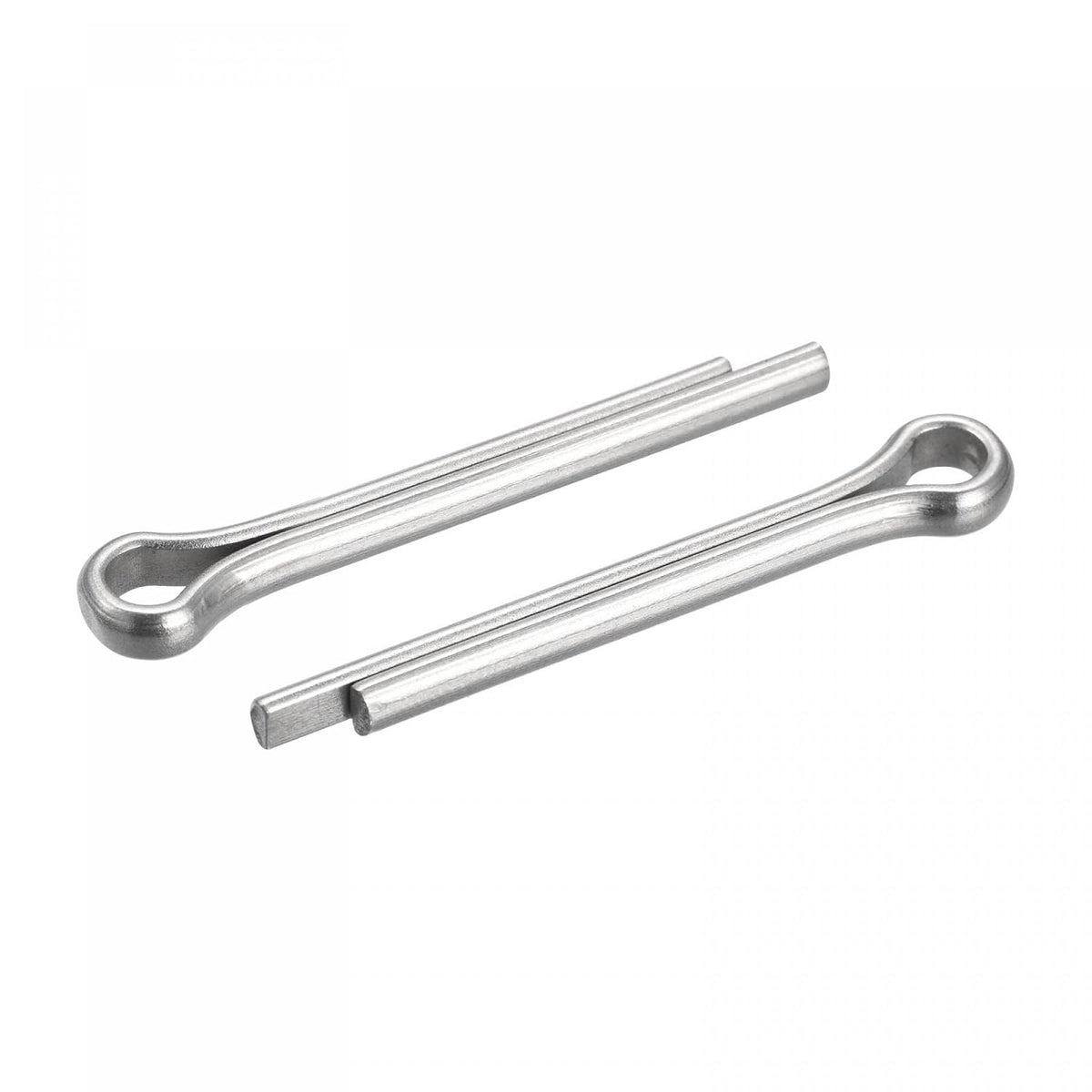 Split Cotter Pin, 5mm x 35mm Stainless Steel Clip Fastener Fitting for Automotive, Mechanics, Silver Tone, 5Pcs