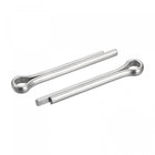 Split Cotter Pin, 5mm x 35mm Stainless Steel Clip Fastener Fitting for Automotive, Mechanics, Silver Tone, 5Pcs