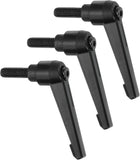 3Pcs M8 x 20mm Adjustable Knobs Handle Male Thread Push Button Ratchet Quick Release Locking Rotating Bolt for Lathe Machinery, Black