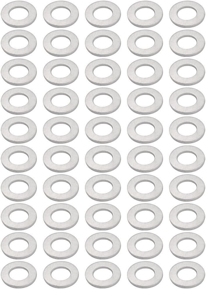 50Pcs 12mmx22mmx2mm Aluminum Motorcycle Hardware Drain Plug Washer