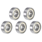 R6ZZ Deep Groove Ball Bearing 3/8"x7/8"x9/32" Double Shielded ABEC-5 Bearings 5-Pack