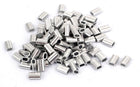 M1.5 Aluminium Wire Rope Sleeves Ferrule Fittings Loop Crimps 100 Pcs