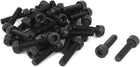 M4 x 16mm 12.9 Alloy Steel Hex Socket Head Cap Screws Bolt Black 30pcs