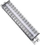 Barrier Terminal Strip Block 660V 20A Dual Rows 15P DIN Rail Base Screw Connector