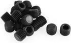 M12x1.5mm Pitch Hex Socket Set Cap Point Grub Screws Black 20pcs
