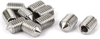 M10 x 16mm Stainless Steel Cone Point Hexagon Socket Grub Screws 10pcs