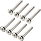 M6x45mm Furniture Bolts Hex Socket Screws Fastener Carbon Steel 8pcs