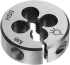 Round Threading Dies, Metric M6 x 1 Thread (Right Hand), Adjustable High Speed Steel (HSS) Screw Cutting Die Repair Tool