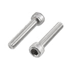 M6x40mm 304 Stainless Steel Left Hand Thread Hex Socket Head Cap Screw Bolt 2pcs