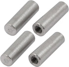 4 Pcs GB118 304 Stainless Steel 6mm Dia 20mm Length Taper Pin w Internal Thread