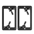 VCELINK Niederspannungs-Montagehalterung, flache Niederspannungsbox, Schwarz 2-Pack