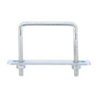 Square U-Bolts, 8 Sets 60mm Inner Width 65mm Length M6 Zinc-Plated Carbon Steel U Clamp Bolt with Nuts and Plates, for Boat Trailer
