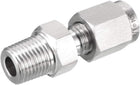 Compression Tube Fitting, 1/8 NPT Male x Ф1/8 Tube OD with Double Ferrules