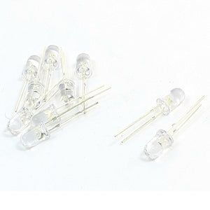 10PCS 3mm Head Dia Blue LED Lamp DIP Light Emitting Diodes