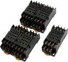 PYF14 14P 14 Blade 35mm DIN Rail Mount Relay Socket Base for H3Y-4 5pcs