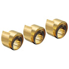 Brass Sheet Roll, 3Pcs 40" x 1.2" x 0.006" H62 Metal Foil Plate for Crafts, Electrical Repairs, Industry