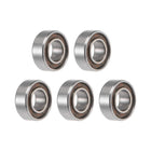 R144 Deep Groove Ball Bearings 1/8" x 1/4" x 3/32" Open Type Chrome Steel P0(ABEC1) 5pcs