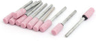 3mm Dia Shank 6mm Cylinder Head Ceramic Mounted Point Grinding Bit 10pcs