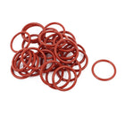 30Pcs Red 16mm x 1.5mm Silicone Rubber Gasket O Ring Sealing Ring Heat Resistant