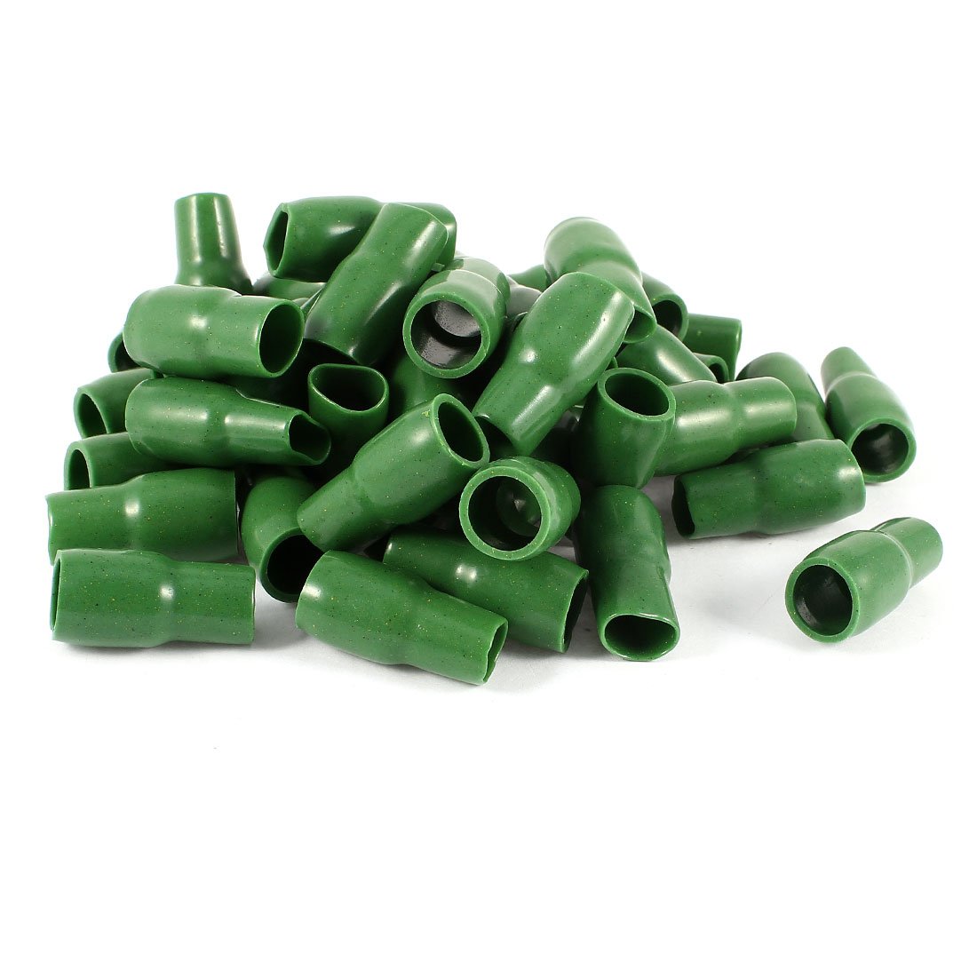PVC Crimp Terminal End Insulated Sleeves V-22 with 50 Piece, 25 mm, Green