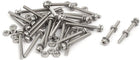 M2.5x25mm 304 Stainless Steel Phillips Pan Head Bolt Screw Nut w Washer 28 Sets