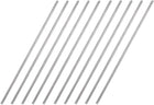 2mm x 100mm 304 Stainless Steel Solid Round Rod for DIY Craft - 10pcs