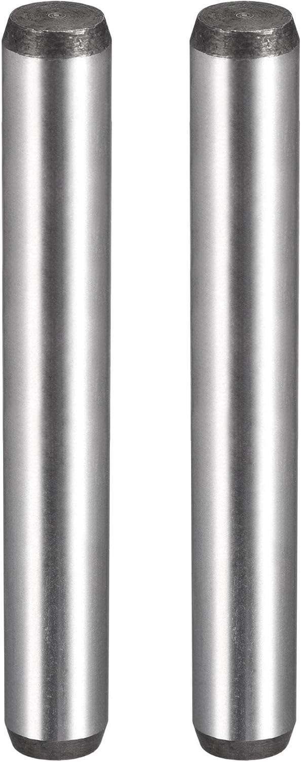 3/8-Inch x 2-1/2-Inch Dowel Pins, Heat Treated Alloy Steel for Extra Hardness, Bright Finish and Accurate Alignment 2pcs
