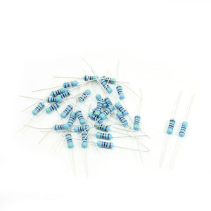 30Pcs 1% 4.7K Ohm Resistance Flameproof Axial Lead Metal Film Resistor