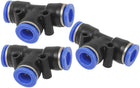 3 Pcs 8mm Pneumatic Air Pipe Connection Quick Fittings