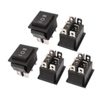 5 Pcs AC 250V/16A 125V/20A ON/Off/ON DPDT 6 Pin Latching Rocker Switch