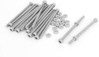 M3x50mm Hex Socket Head Knurled Cap Screws Bolts Nuts Set 20Pcs