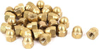 Acorn Hex Cap Nuts - 30Pcs M6 Dome Nuts Brass Hexagon Decorative Cap Nut for Screws Bolts Brass Tone