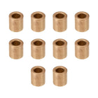 Bearing Sleeve 5mm Bore x 9mm OD x 10mm Length Self-Lubricating Sintered Bronze Bushings 10pcs