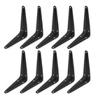 LinkMejor Shelf Brackets, 5 x 6 Inch, Black, 10 Pcs