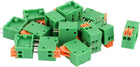 15Pcs PCB Panel Mount 2 Way 4P Terminal Block Connector 2.54mm Pitch
