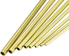 Brass Tube, 2mm 2.5mm 3mm 3.5mm 4mm 4.5mm 5mm 5.5mm OD x 0.5mm Wall Thickness 300mm Length Seamless Round Pipe Tubing, Pack of 8
