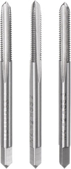 3pcs Metric Hand Tap Set, M4 x 0.7 Taper/Plug/Bottom Thread Screw Taps, High Speed Steel Hand Threading Tapping Tool Kit