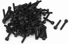 M3x18mm Screw Cap Point Hex Socket Screws Bolts 100Pcs