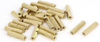 M4 x 25mm Female Threaded Brass Hex Standoff Pillar Spacer Nut 25pcs
