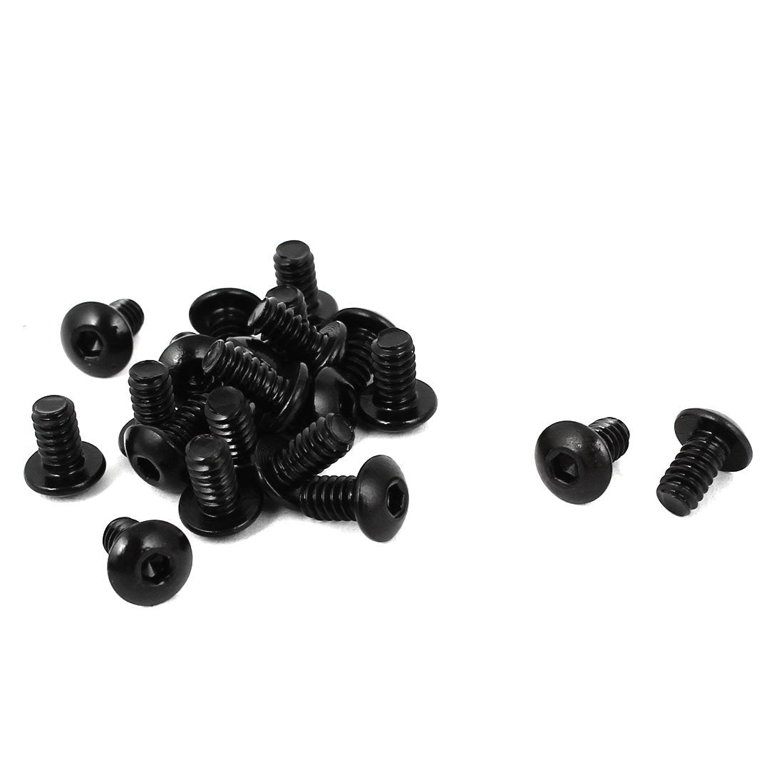 #6-32 x 1/4" UNC 10.9 Alloy Steel Hex Socket Button Head Screws 20 Pcs