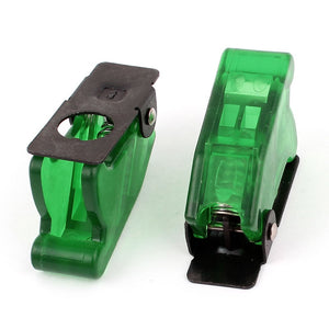 a15011200ux0476 Waterproof Green Plastic Flip Safety Cover Cap Guard for 12 mm Toggle Switch, 2 Piece
