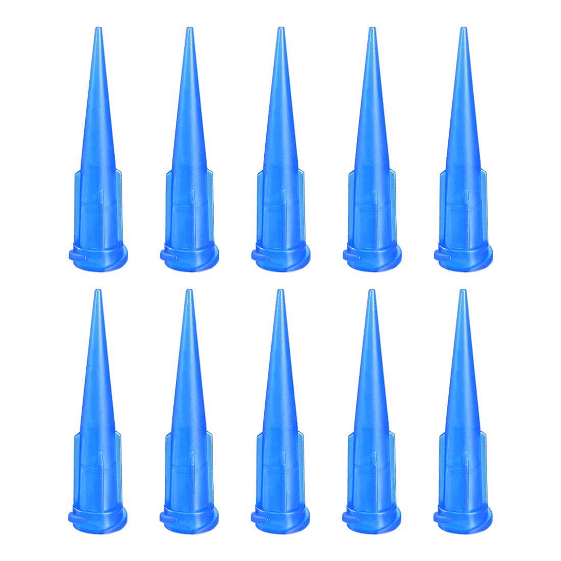 Industrial Blunt Tip Tapered Dispensing Fill Needle 22G X 1.26 inches Blue 10pcs