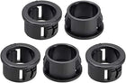 16mm Mounted Dia Snap in Cable Hose Bushing Grommet Protector Black 5pcs