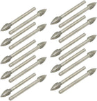 20 Pcs 5mm Taper Head Dia Grinding Bits Polisher Diamond Mounted Point