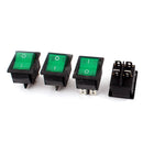 a15010600ux0337 DPST ON-Off 4pin Snap in Mount Rocker Boat Switch, 4 Piece, AC 250V 15 Amp, 125V 20 Amp