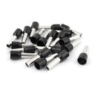 Wire Crimp Cord End Terminal Insulated Ferrule E6012 10AWG with 20 Piece, Black